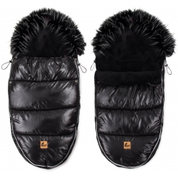 ŚPIWOREK do wózka FUTRO plusz  SILVER długość 95 CM